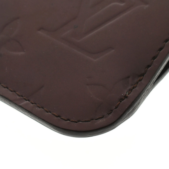 Louis Vuitton Vernis Patent Pochette NM Amarante Purple Wallet - Picture 7 of 12